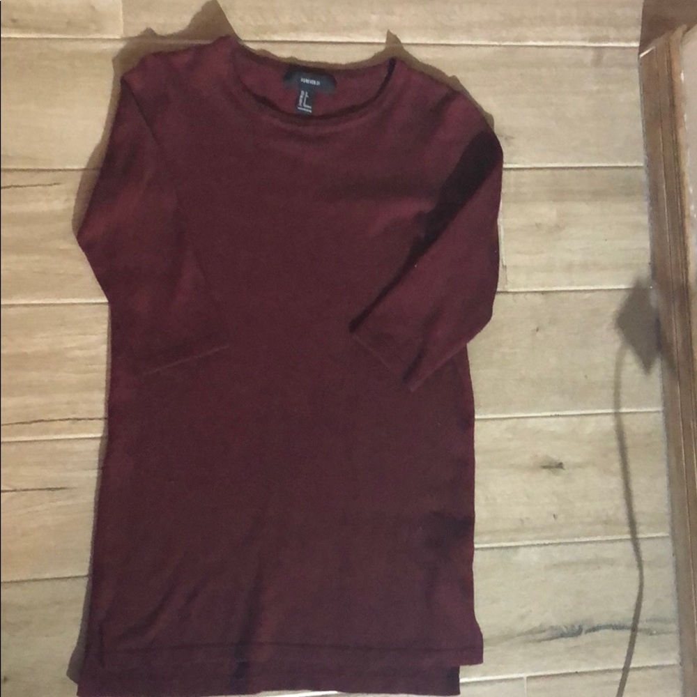 Long Maroon Sweater
